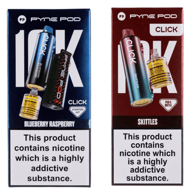 Pyne Pod Click 10000 Puffs Vape Device  20Mg Box Of 5 ,